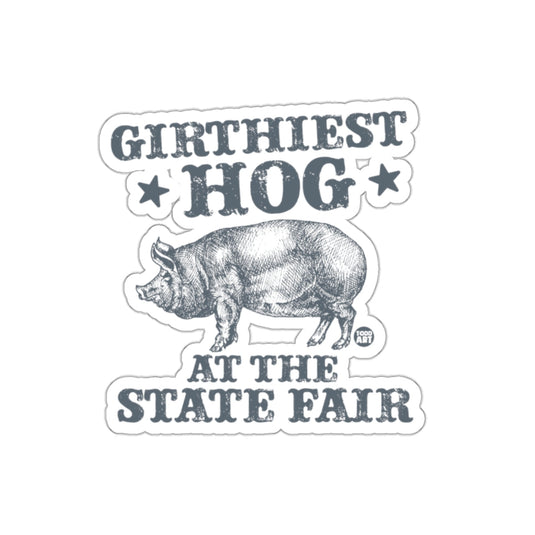 Girthiest Hog At The State Fair Illustration sticker