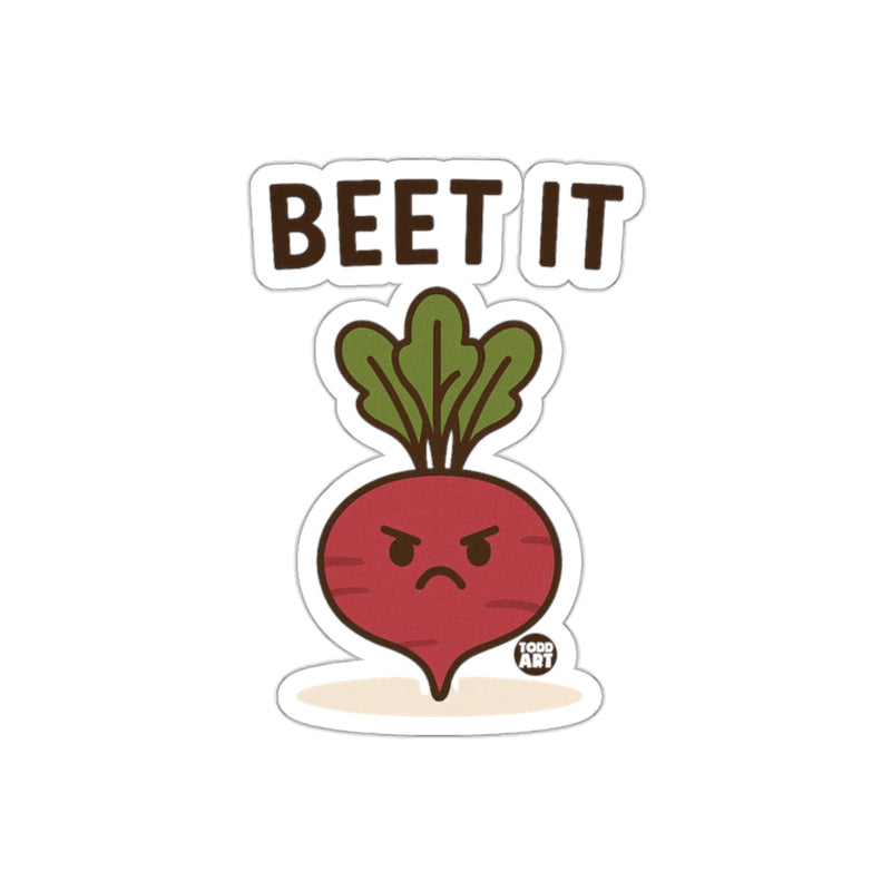 Load image into Gallery viewer, Beet It Angry Beetroot Graphic Sticker for Laptops
