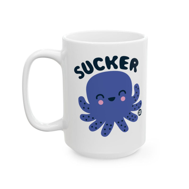 Load image into Gallery viewer, Fun Sucker Octopus Themed White Coffee Mug for All
