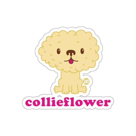 Cute Collieflower Cartoon Sticker for Laptops and More