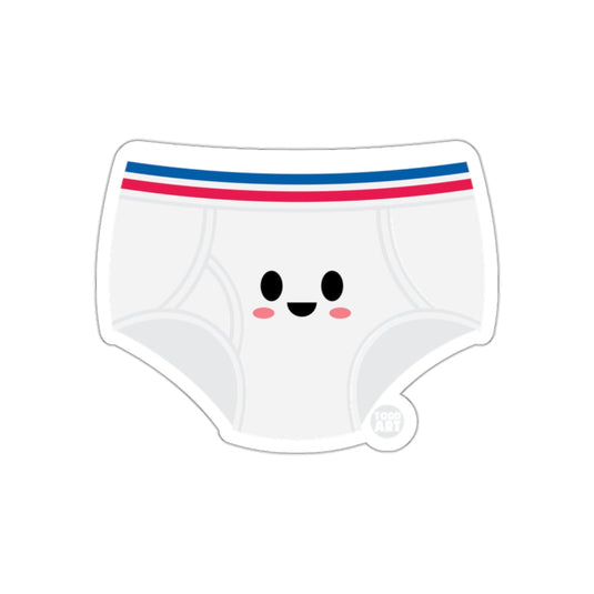 Cute Smiling Cartoon Underwear Sticker for Kids