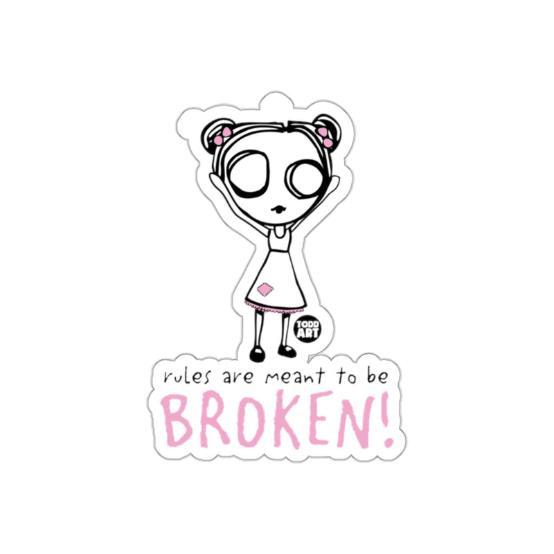 Load image into Gallery viewer, Rules Are Meant To Be Broken Character Sticker
