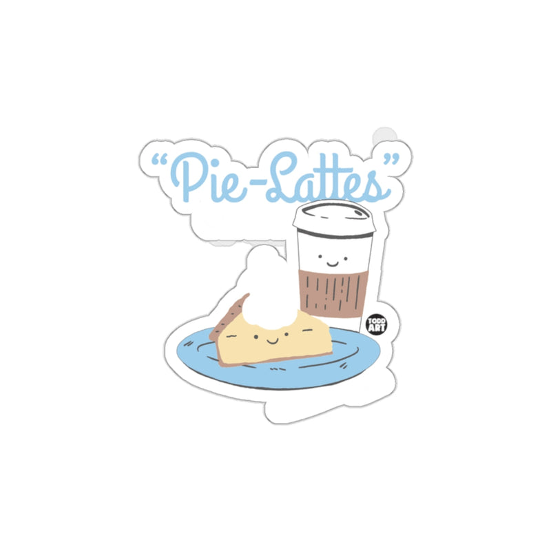 Load image into Gallery viewer, Cute Pie Lattes Sticker with Adorable Coffee and Pie Art
