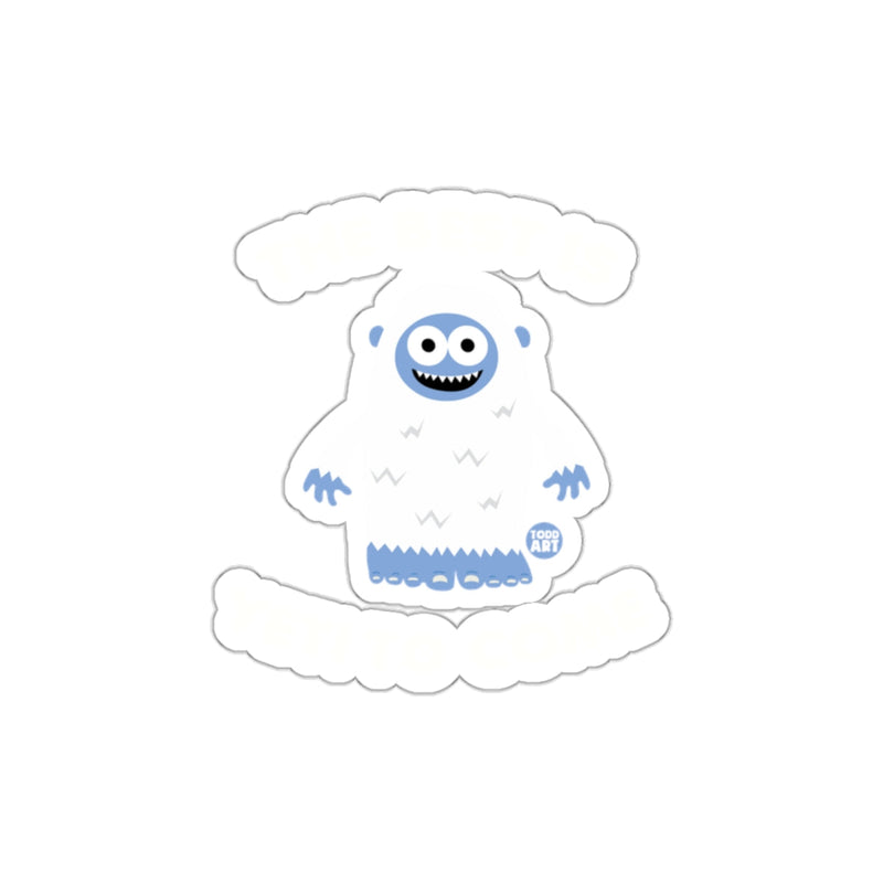 Load image into Gallery viewer, Happy Cartoon Yeti with Blue Details Sticker
