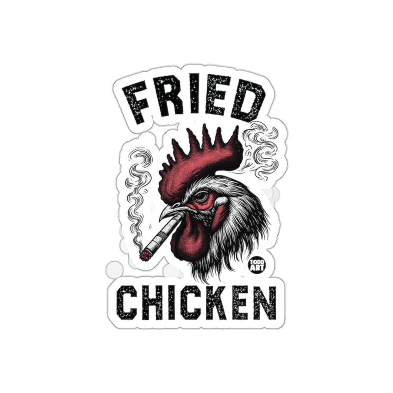 Load image into Gallery viewer, Fried Chicken Smoking Rooster Sticker Funny Art
