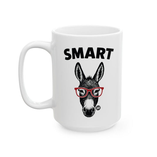 Smart Donkey With Glasses Ceramic Mug