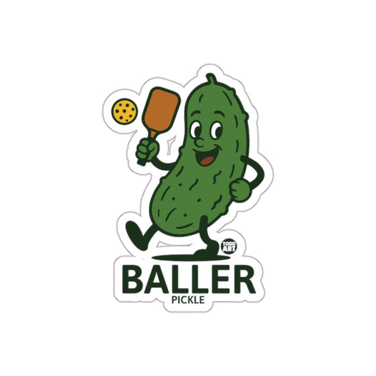 Baller Pickle With Paddle Todd Art Cartoon Image sticker