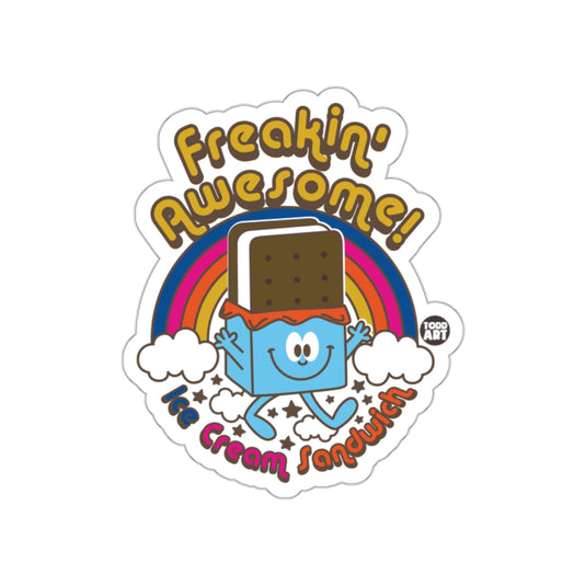 Freakin' Awesome Ice Cream Sandwich Sticker