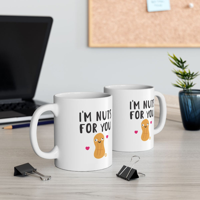 Load image into Gallery viewer, I'm Nuts for You Cute Peanut Love Design Coffee Mug

