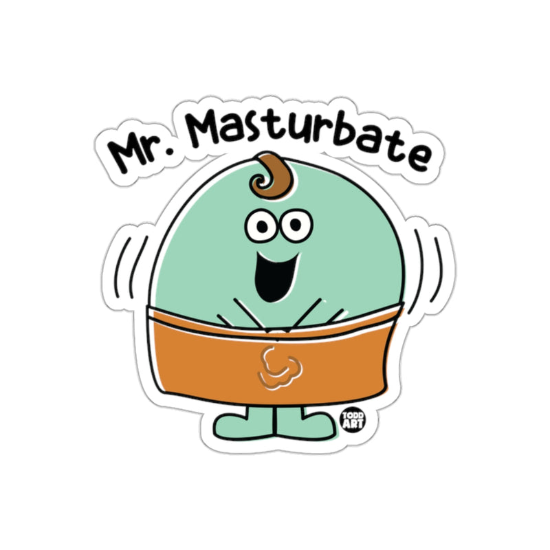 Load image into Gallery viewer, Funny Cartoon Mr Masturbate Sticker for All Ages
