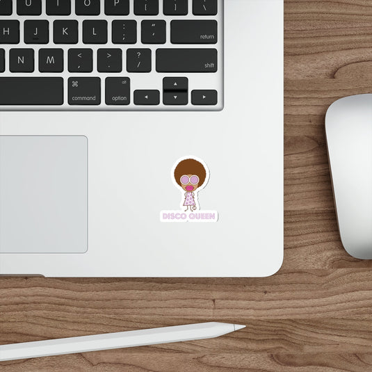 Fun Retro Disco Queen Sticker for Laptops or Notebooks