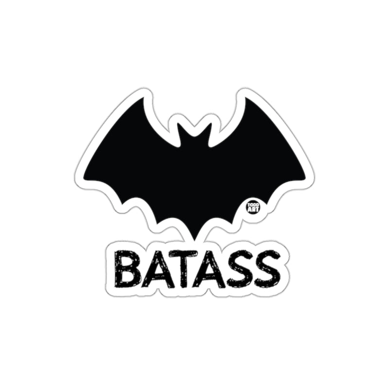 Load image into Gallery viewer, Bold Black Bat Silhouette Batass Sticker Fun Product
