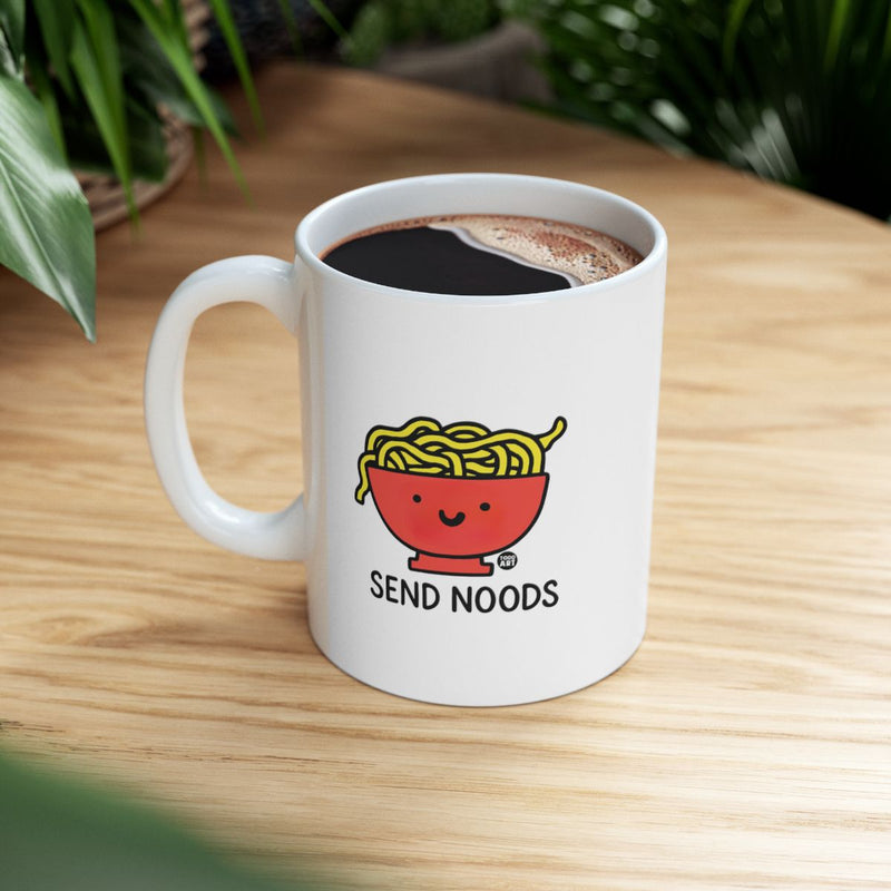Load image into Gallery viewer, Send Noods Cute Ramen Bowl Mug Fun Coffee Tea Cup

