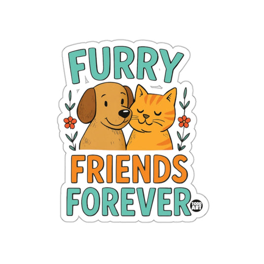Furry Friends Forever Dog and Cat Sticker Product