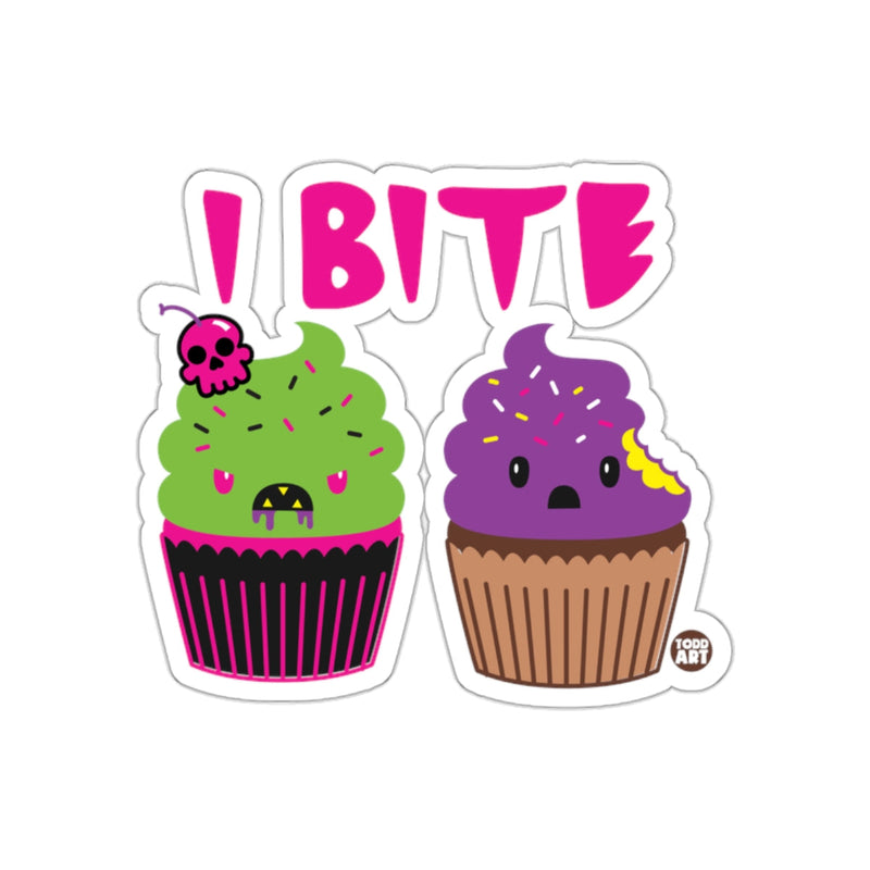 Load image into Gallery viewer, Cute I Bite Cupcakes Character Sticker
