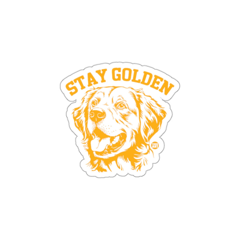 Load image into Gallery viewer, Stay Golden Dog Illustration Sticker perfect for pet lovers
