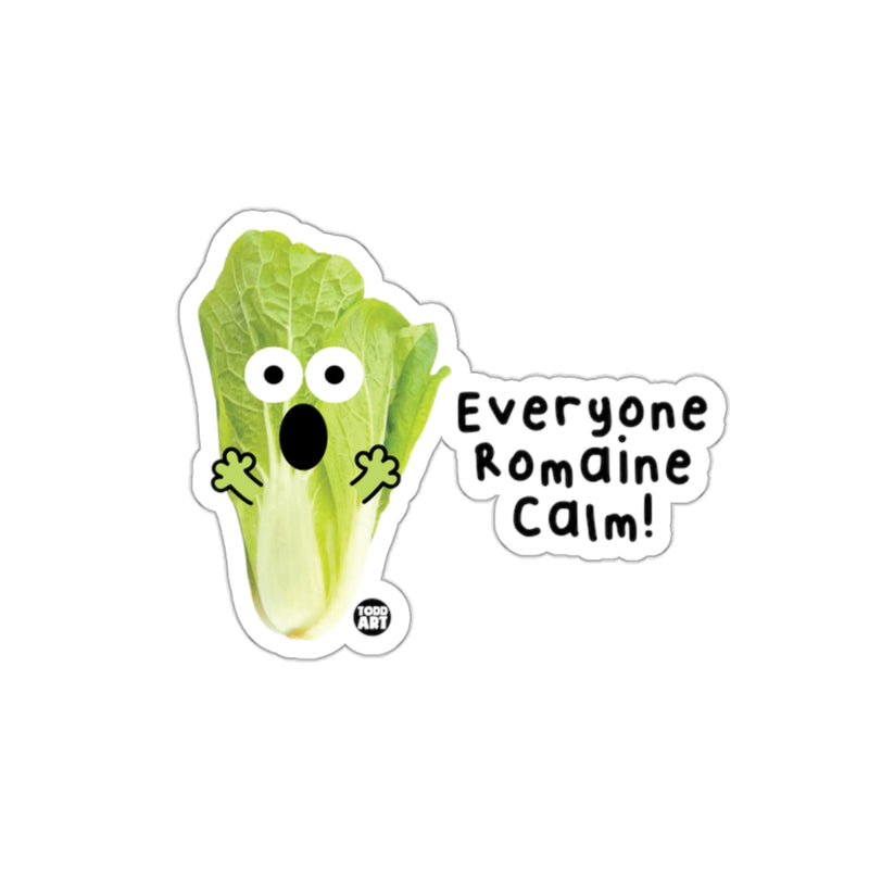 Load image into Gallery viewer, Everyone Romaine Calm Cute Lettuce Funny Sticker
