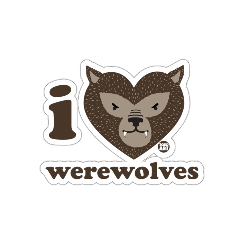 Load image into Gallery viewer, I Heart Werewolves Funny Monster Lover Sticker
