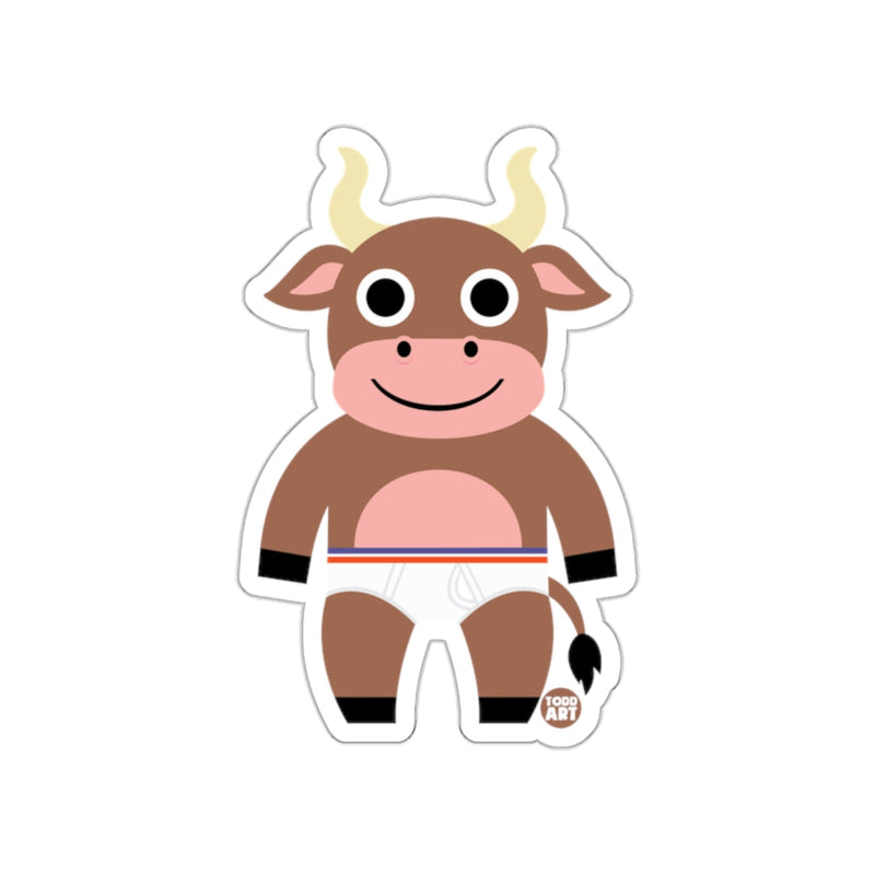 Load image into Gallery viewer, Cute Cartoon Bull Character Design Sticker

