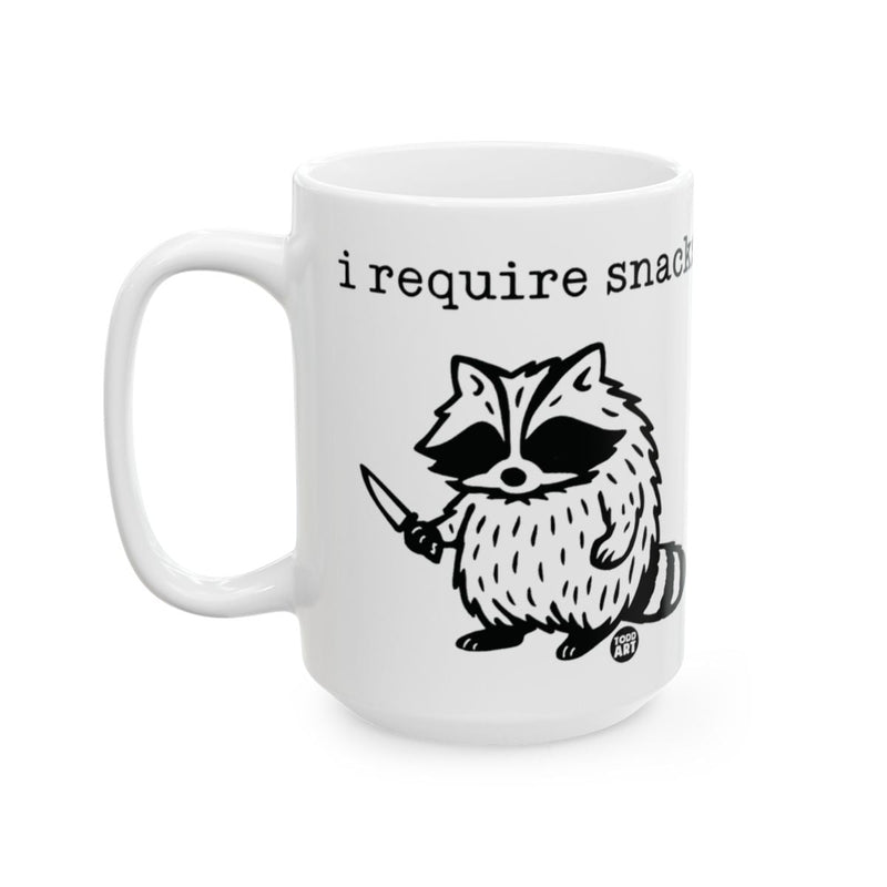 Load image into Gallery viewer, I Require Snacks Raccoon Mug for Daily Use
