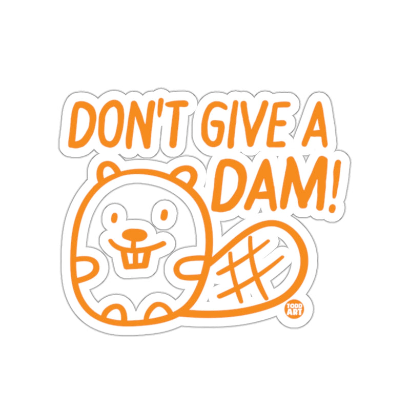 Load image into Gallery viewer, Don't Give A Dam Beaver Cartoon Sticker for Fun
