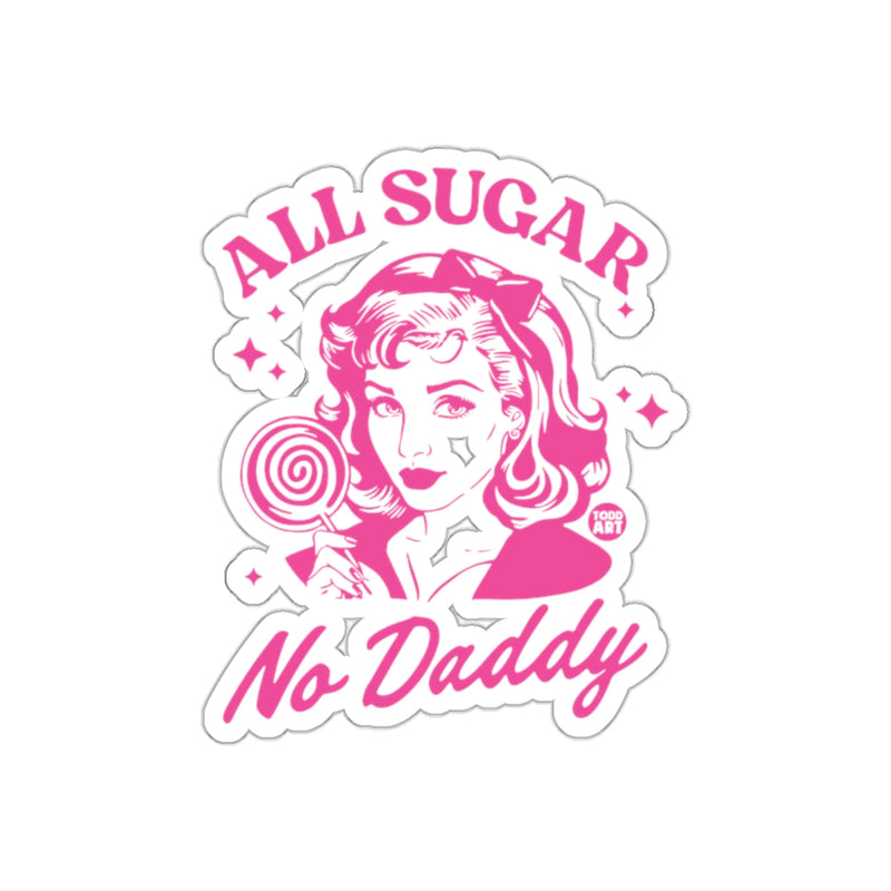 Load image into Gallery viewer, All Sugar No Daddy Retro Pinup Art Design sticker
