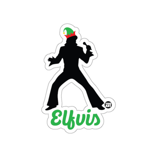 Elfvis Silhouette Fun Sticker Holiday Decoration