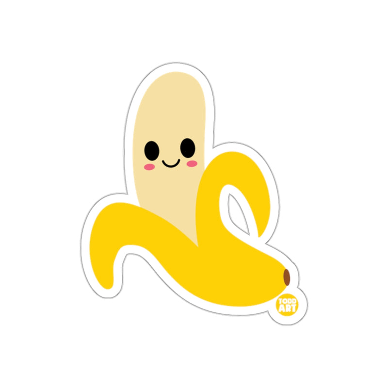 Load image into Gallery viewer, Adorable Smiling Banana Peel Sticker for Kids
