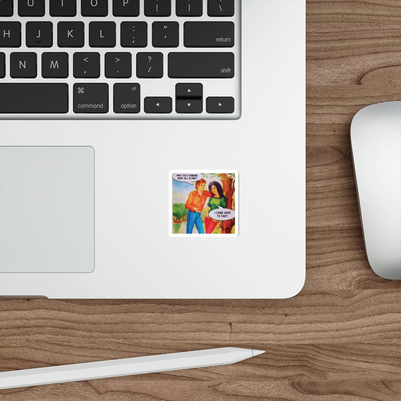 Load image into Gallery viewer, Funny Retro Couple Comic Style Sticker for Laptops
