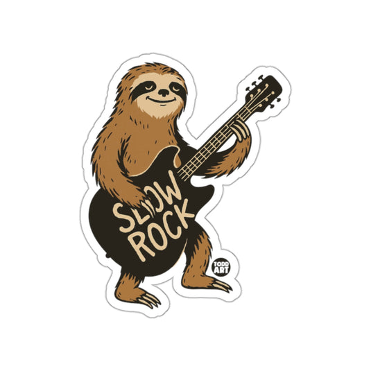 Sloth Playing Guitar Slow Rock Funny Animal sticker