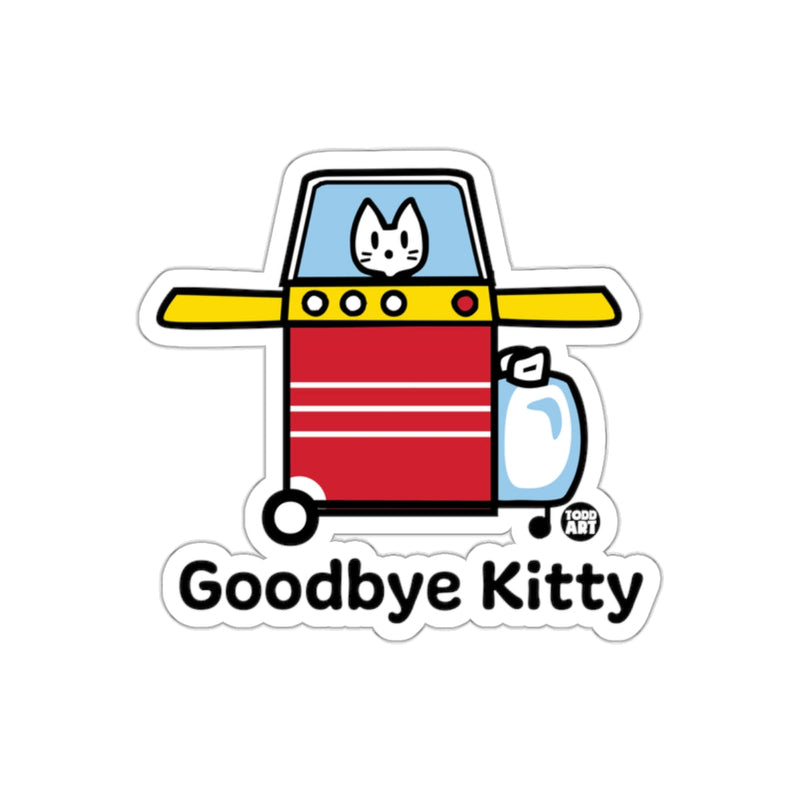 Load image into Gallery viewer, Goodbye Kitty Cartoon Image Sticker Product
