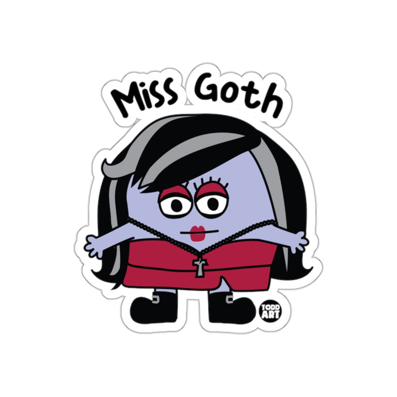 Load image into Gallery viewer, Miss Goth Character Sticker for Fun and Unique Style
