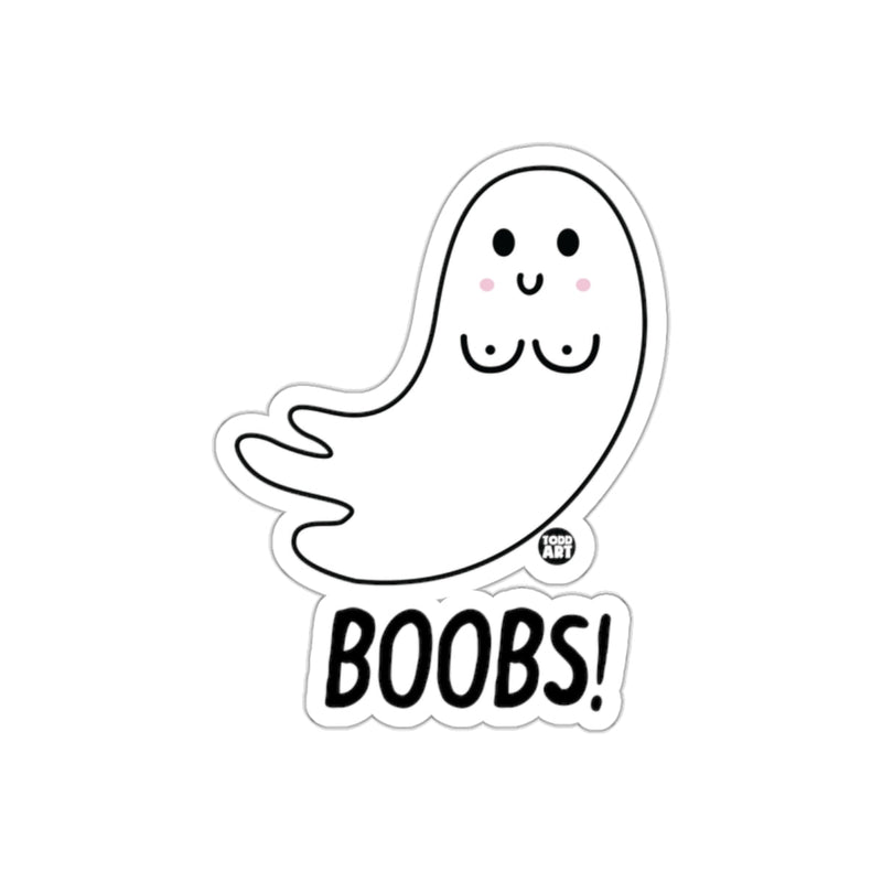 Load image into Gallery viewer, Cute Ghost Boobs Sticker Decal Halloween Fun
