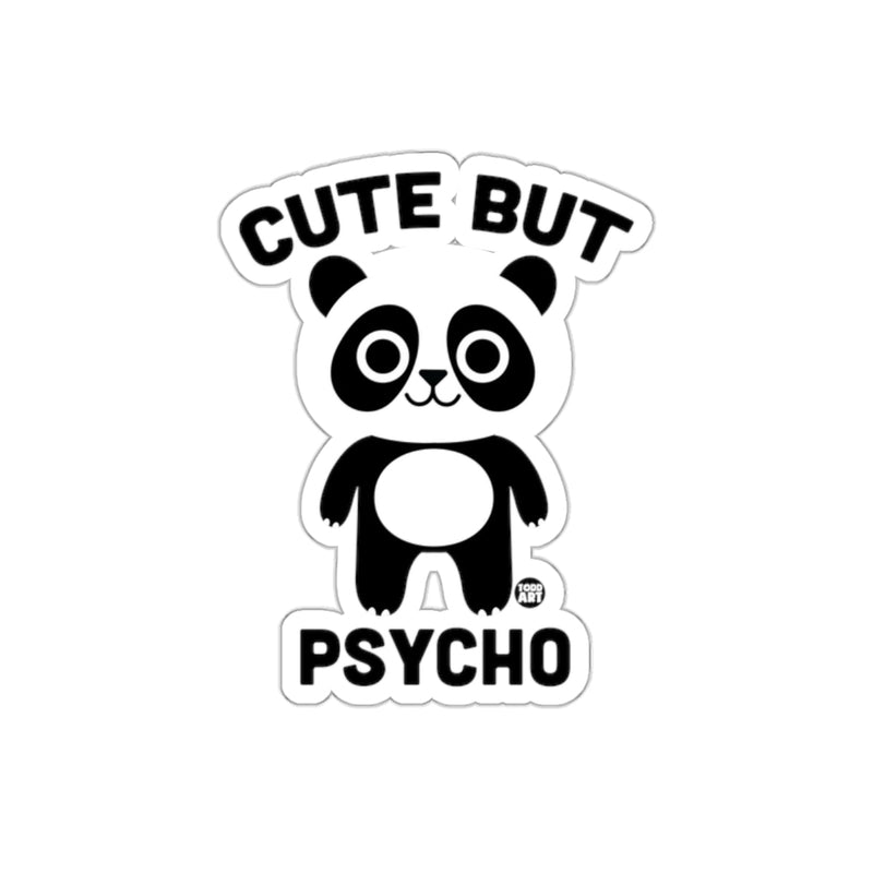 Load image into Gallery viewer, Cute But Psycho Cartoon Panda Decorative Sticker
