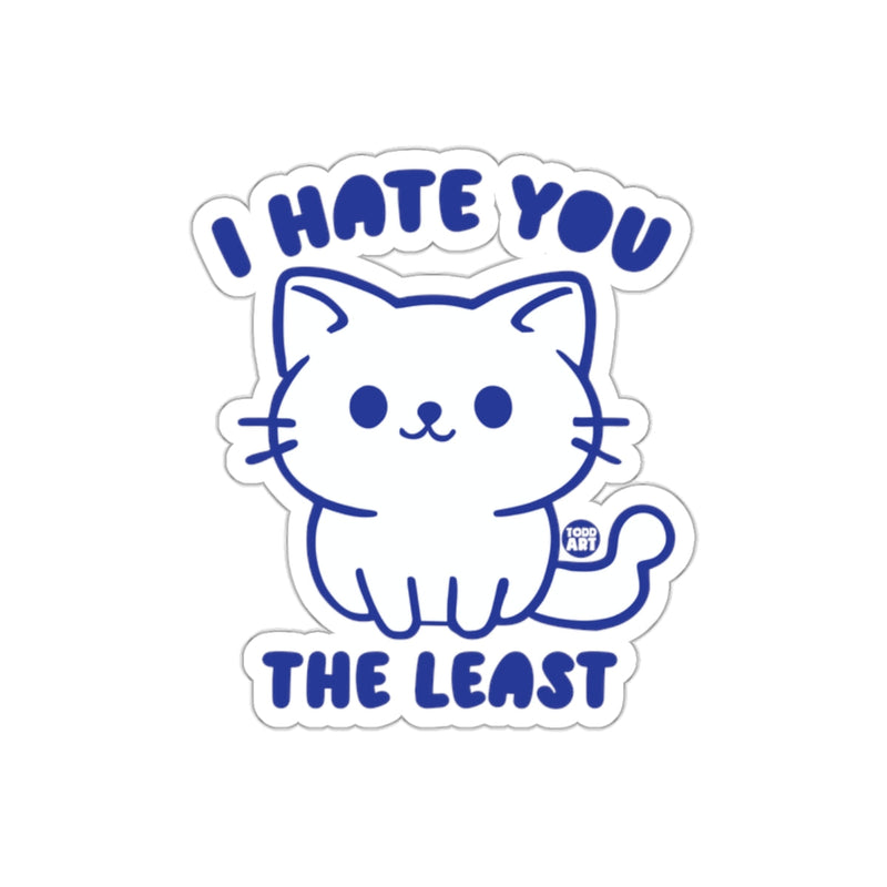 Load image into Gallery viewer, I Hate You The Least Cute Cat Cartoon Sticker
