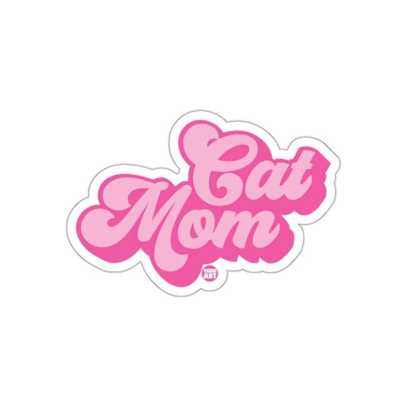 Load image into Gallery viewer, Pink Cat Mom Todd Art Design Fun Loving Pets sticker
