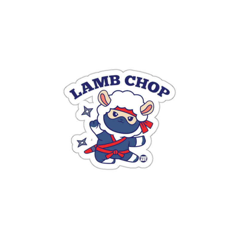 Load image into Gallery viewer, Funny Lamb Chop Ninja Themed Sticker for Various Uses
