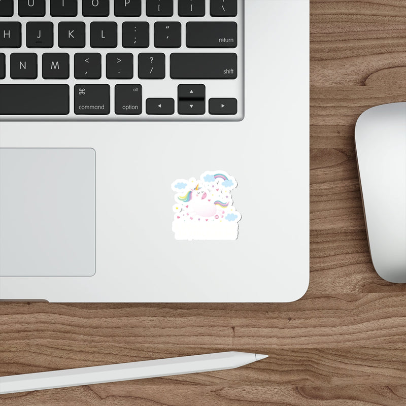 Load image into Gallery viewer, Colorful Unicorn and Rainbow Sticker for Laptops
