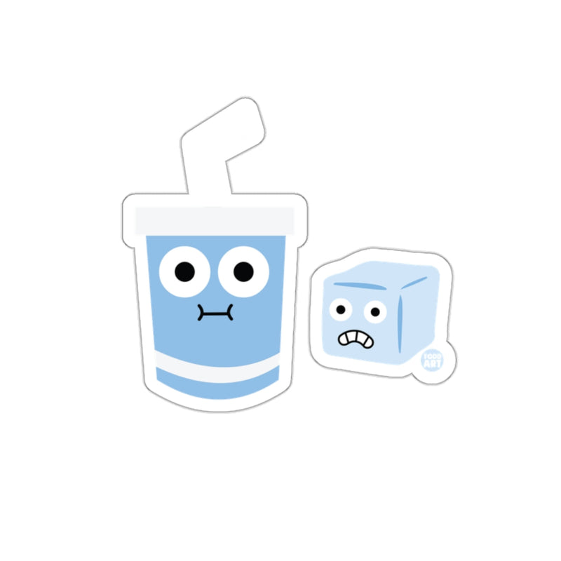 Load image into Gallery viewer, Cute Cartoon Beverage Cup and Ice Cube Sticker Set
