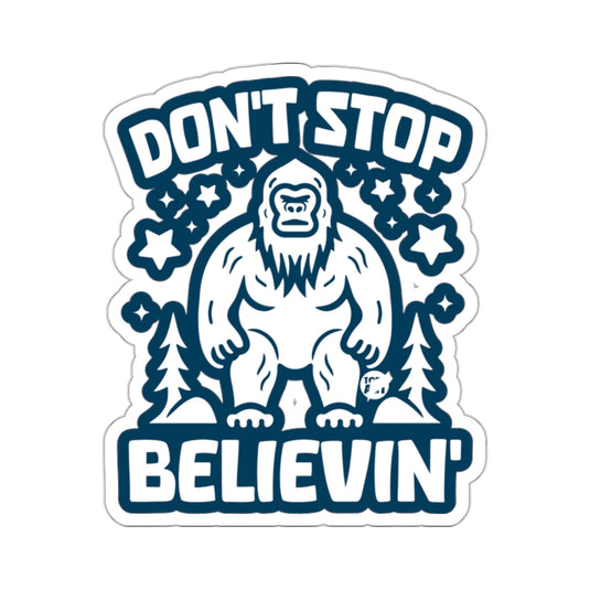 Don't Stop Believin' Gorilla Sticker Decal