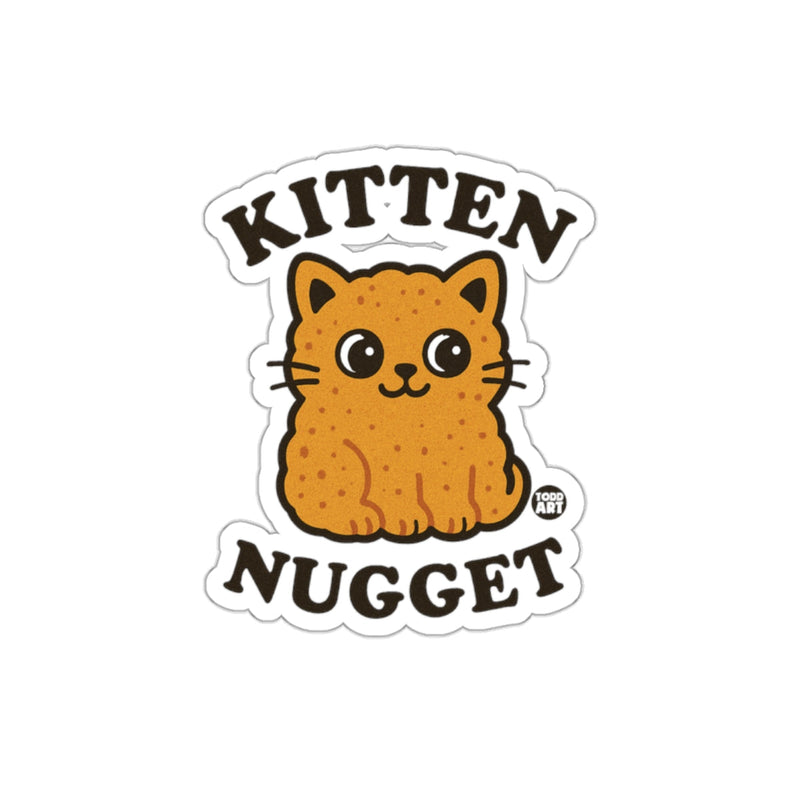 Load image into Gallery viewer, Cute Kitten Nugget Illustration Sticker Product
