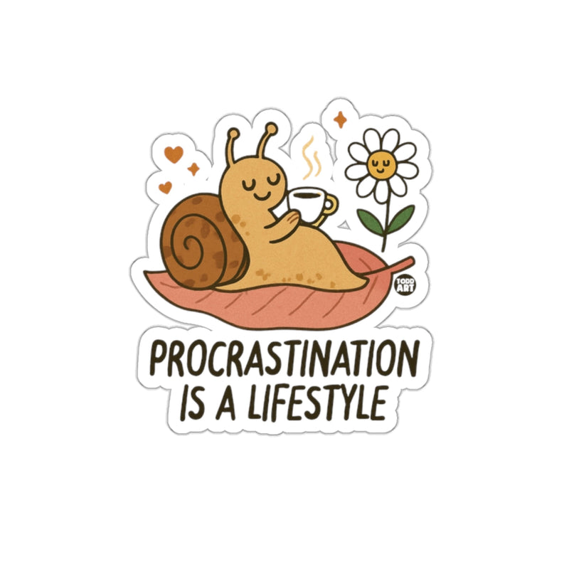 Load image into Gallery viewer, Procrastination Is a Lifestyle Sticker Motivational Art
