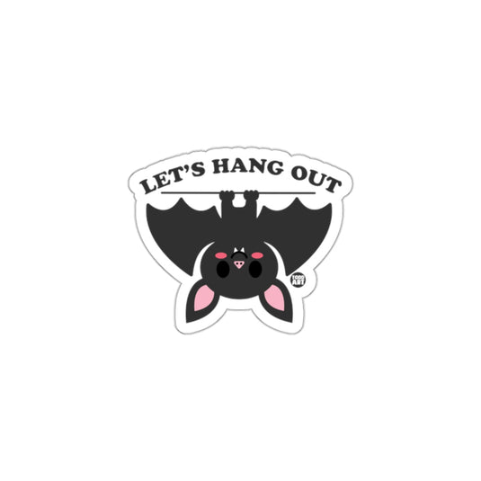 Let's Hang Out Bat Sticker Fun Decor Accessory