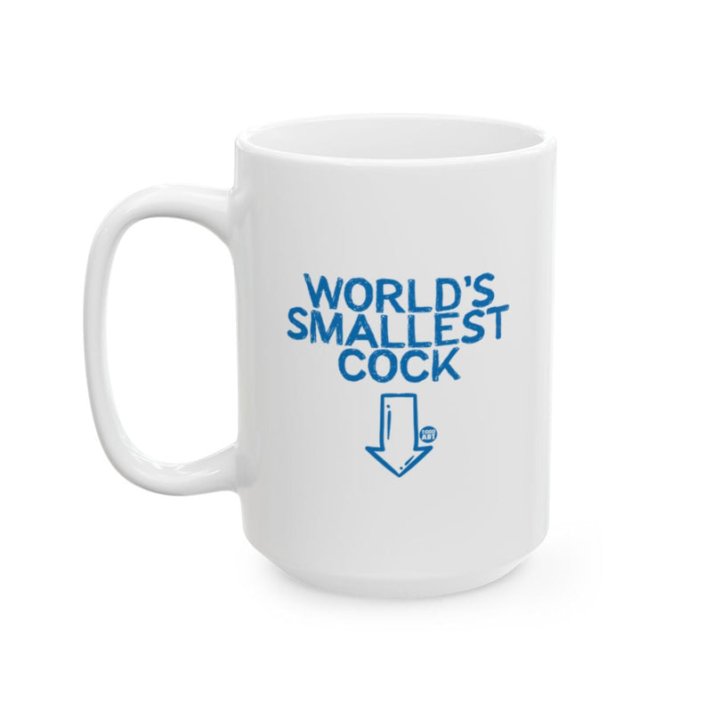 Load image into Gallery viewer, World's Smallest Cock White Ceramic Mug
