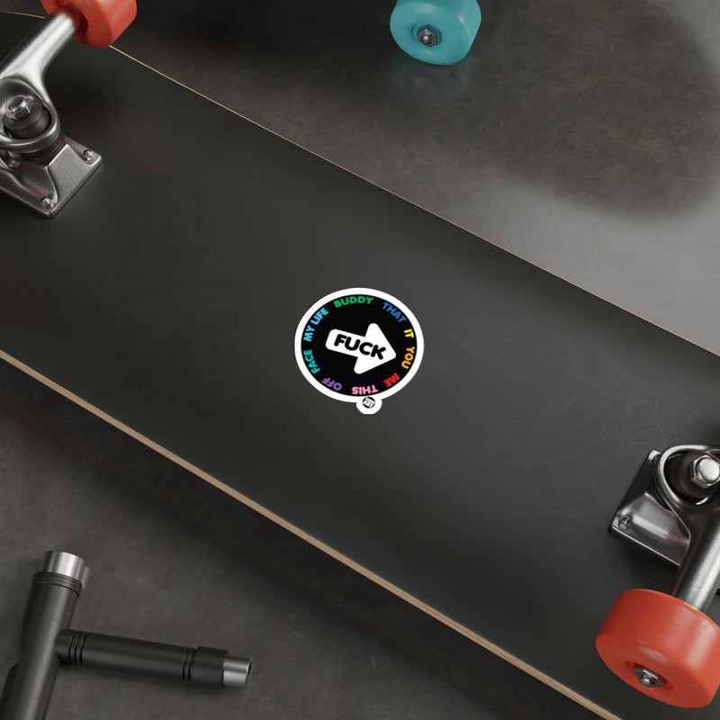Load image into Gallery viewer, Colorful Fuck Buddy Skateboard Deck Sticker for You

