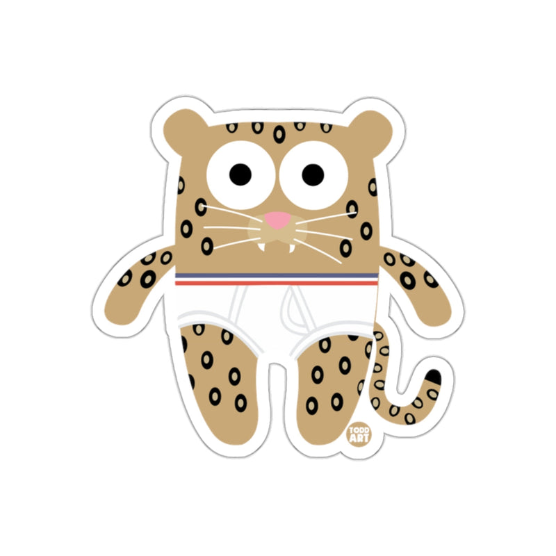 Load image into Gallery viewer, Cute Leopard Cartoon Character Sticker Design for Kids
