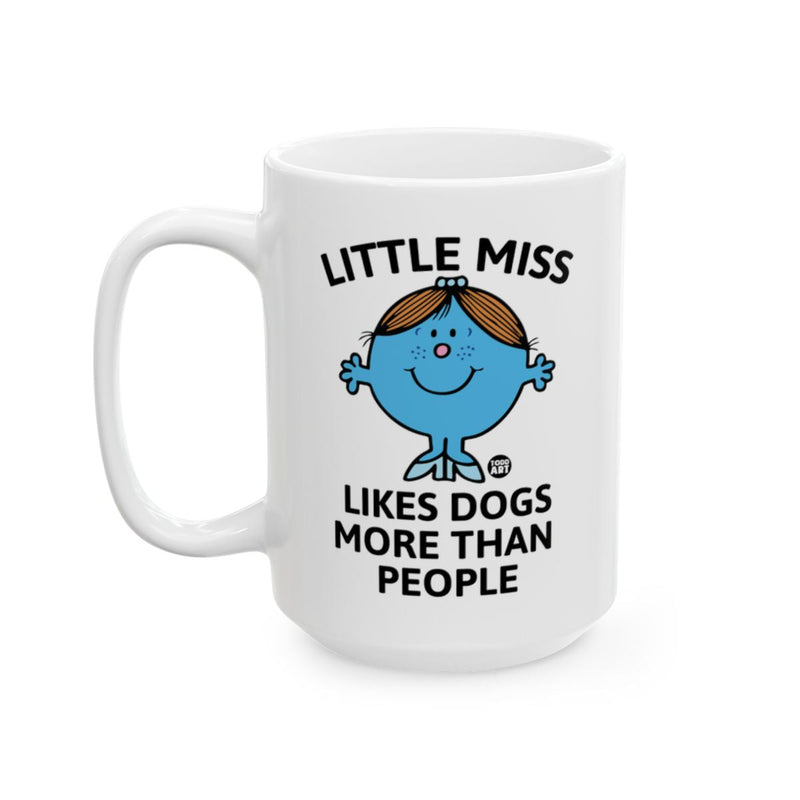 Load image into Gallery viewer, Little Miss Likes Dogs More Than People mug
