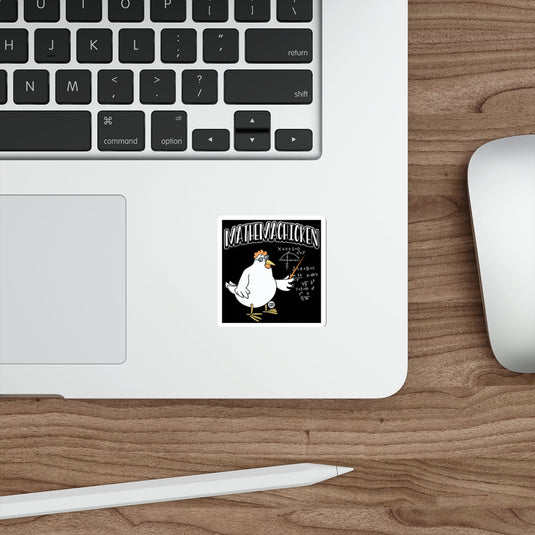 Mathemachicken Hilarious Cartoon Sticker for Laptops