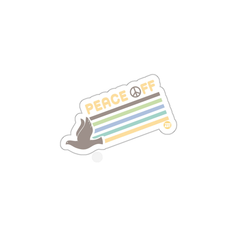 Load image into Gallery viewer, Peace Off Rainbow Dove Sticker
