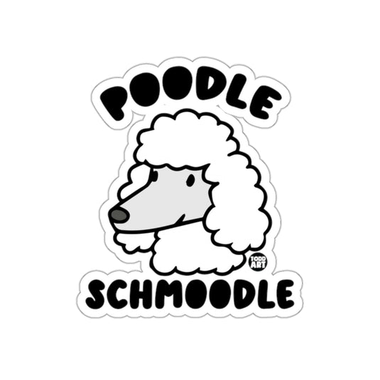 Poodle Schmoodle Cartoon Dog Illustration Sticker